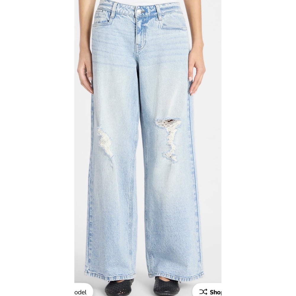 No Boundaries - Size 16 - Women's Distressed Denim Jeans – Light Wash - NWT